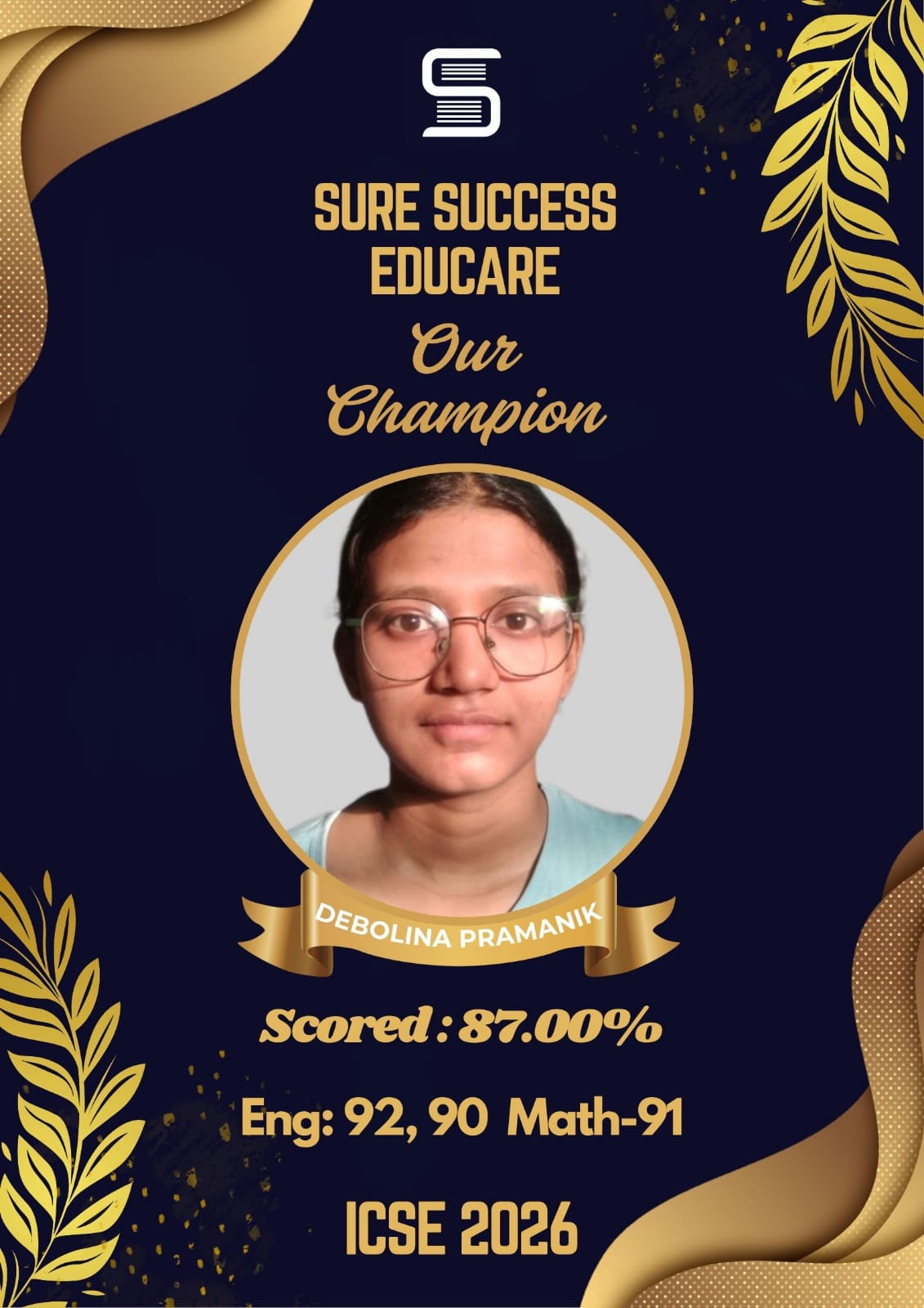ICSE Topper 2026 – Student 16