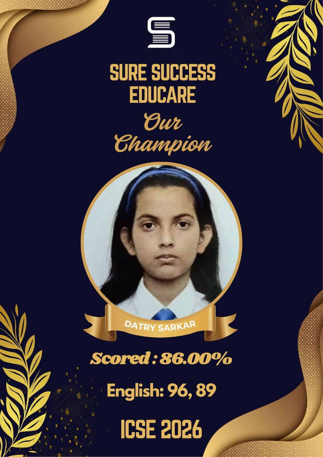 ICSE Topper 2026 – Student 17