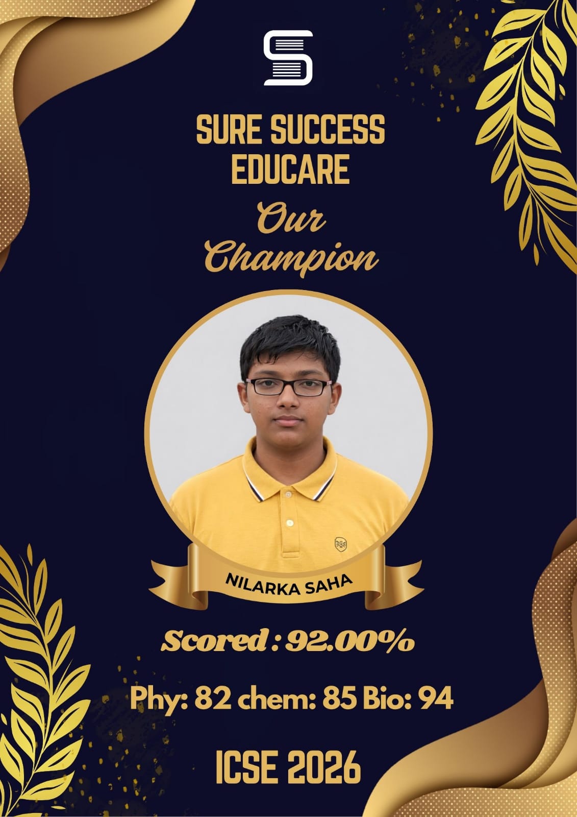 ICSE Topper 2026 – Student 2